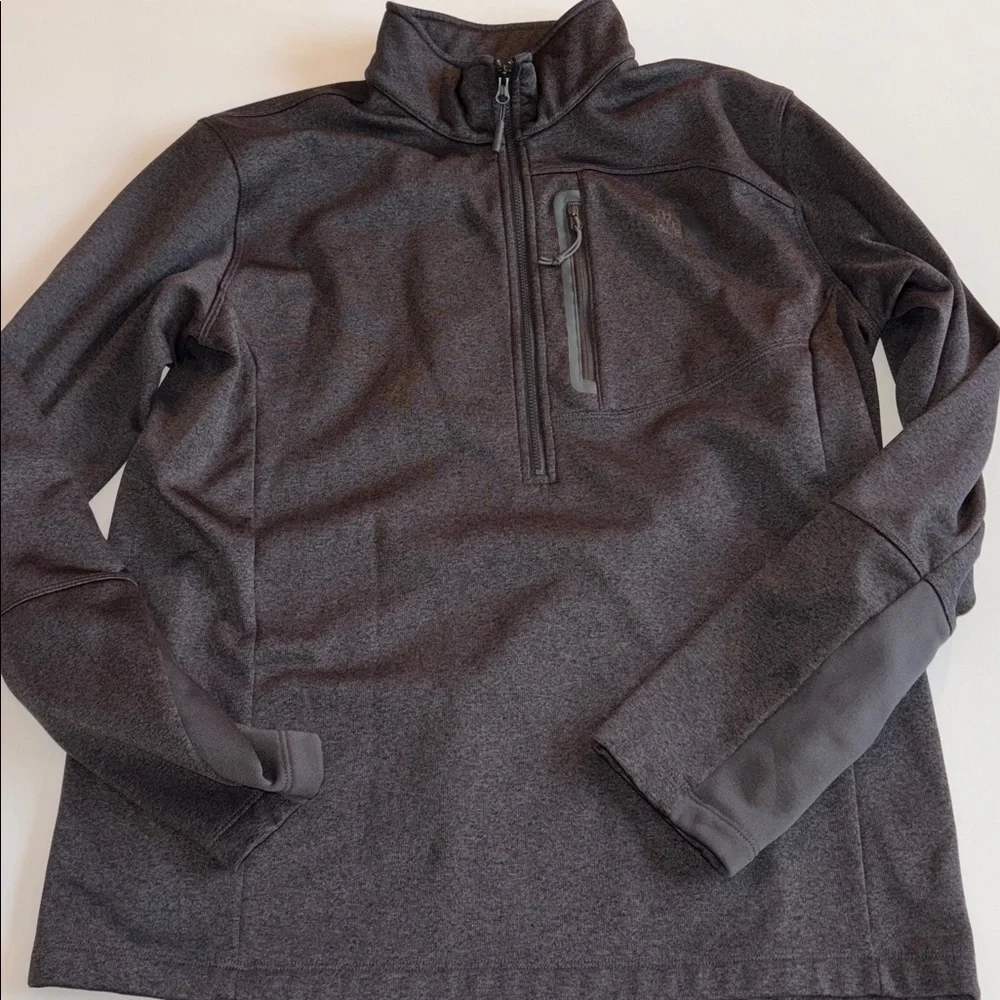 The North Face Canyonlands 1/2-Zip Pullover in dark gray heathered Men’s Large